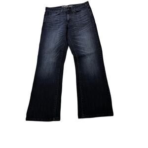 Kenneth‎ Cole New York unisex Straight Regular Fit Stretch Dark Blue Denim Jeans